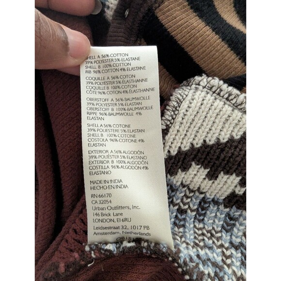 Free People Cropped Patchwork Cardigan Size S - Picture 2 of 15